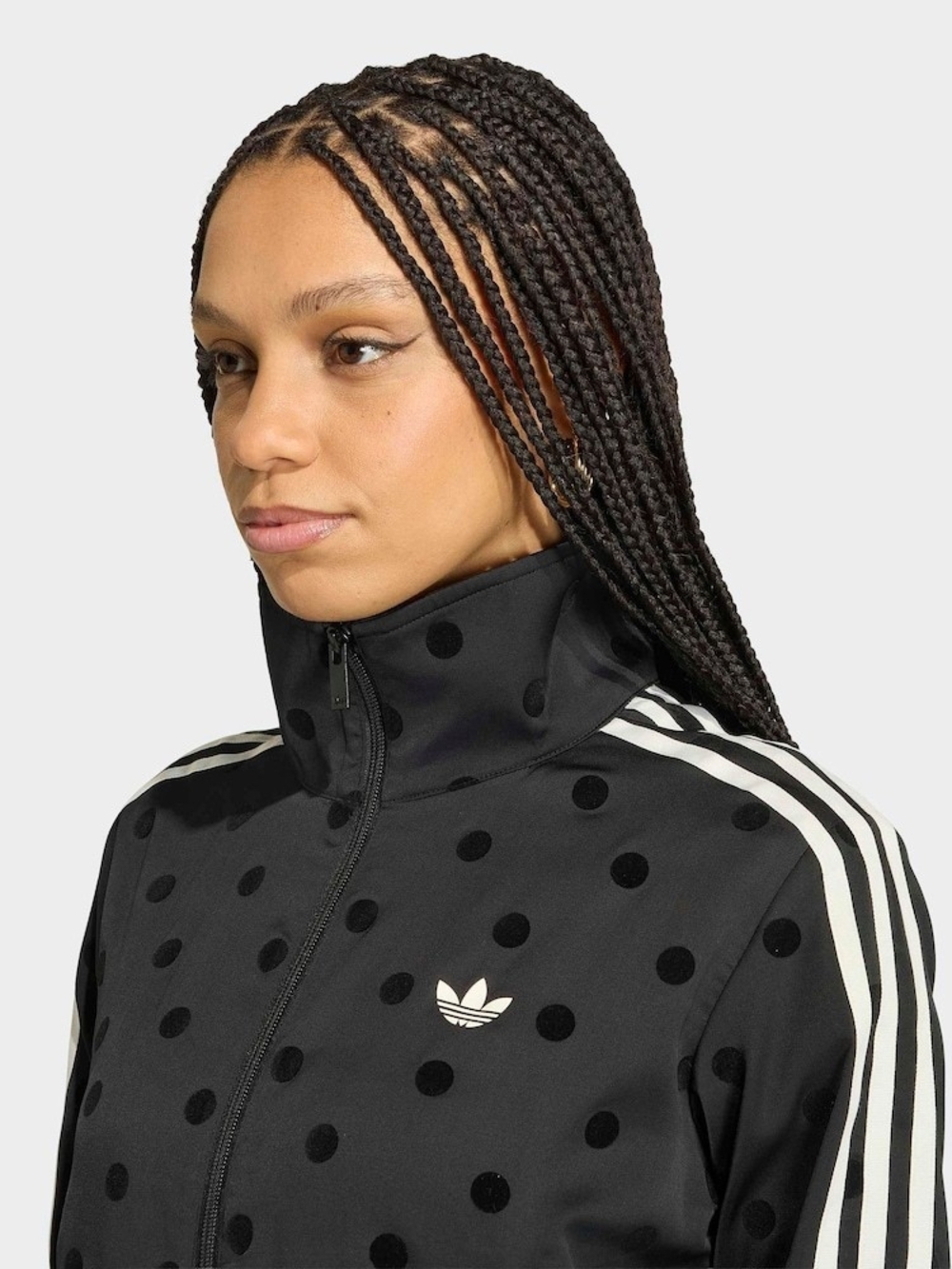 NEW adidas Originals Black Polka Dot Track Bomber Jacket - Picture 3 of 3